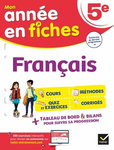 Français 5e fiches de révision & exercices
