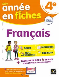 Français 4e fiches de révision & exercices