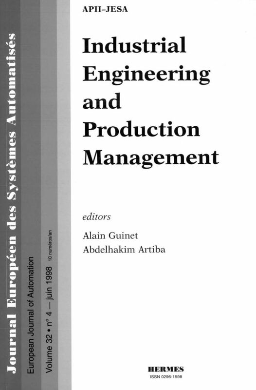 Journal européen des systèmes automatisés Industrial engineering and production management : international conférence, 20-24 oct. 1997