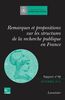 Remarques et propositions sur les structures de la recherche publique en France : rapport adopté le 25 septembre 2012