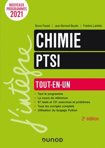 Chimie PTSI - 2e éd. Tout-en-un