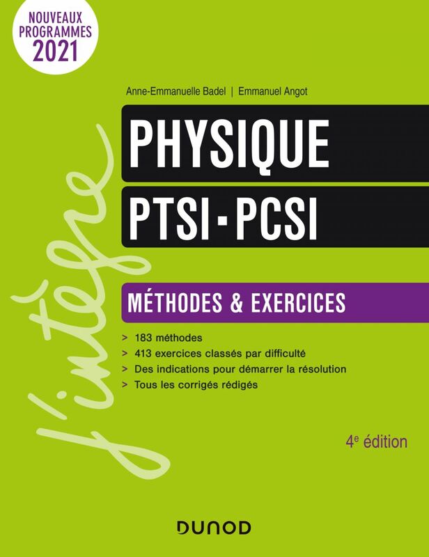Physique Méthodes et exercices PTSI-PCSI - 4e éd.