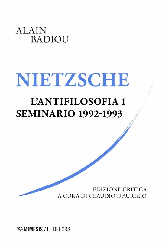 Nietzsche L’antifilosofia 1 Seminario 1992-1993