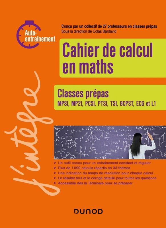 Cahier de calcul en maths pour les prépas