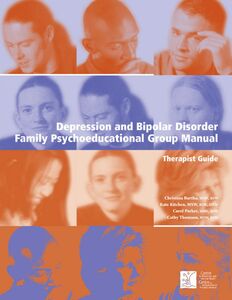 Depression and Bipolar Disorder Family Psychoeducation Group Manual