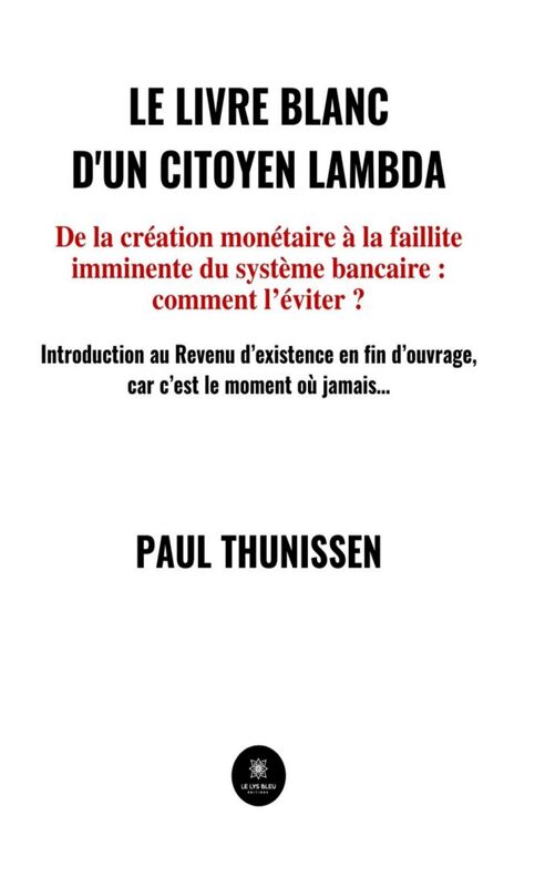Le livre blanc d'un citoyen lambda De la création monétaire à la faillite imminente du système bancaire : comment l’éviter ?
