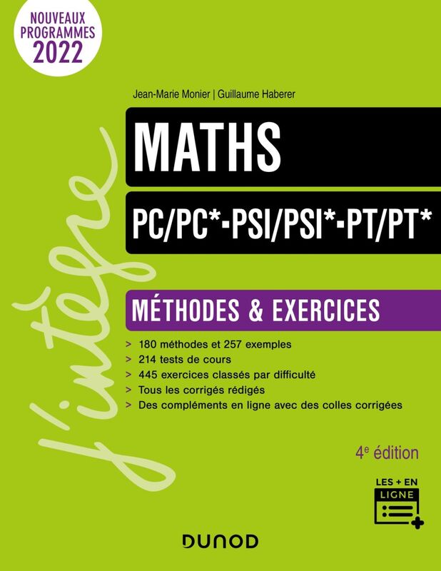 Maths Méthodes et Exercices PC/PC*-PSI/PSI*-PT/PT* - 4e éd.