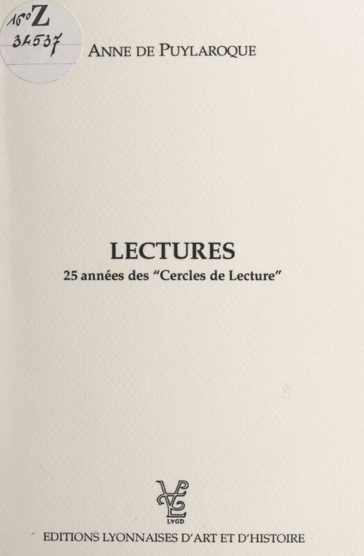 Lectures 25 années des "Cercles de lecture"