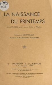 La naissance du printemps Ballet-féerie pour jeunes filles et fillettes
