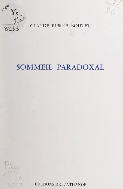 Sommeil paradoxal
