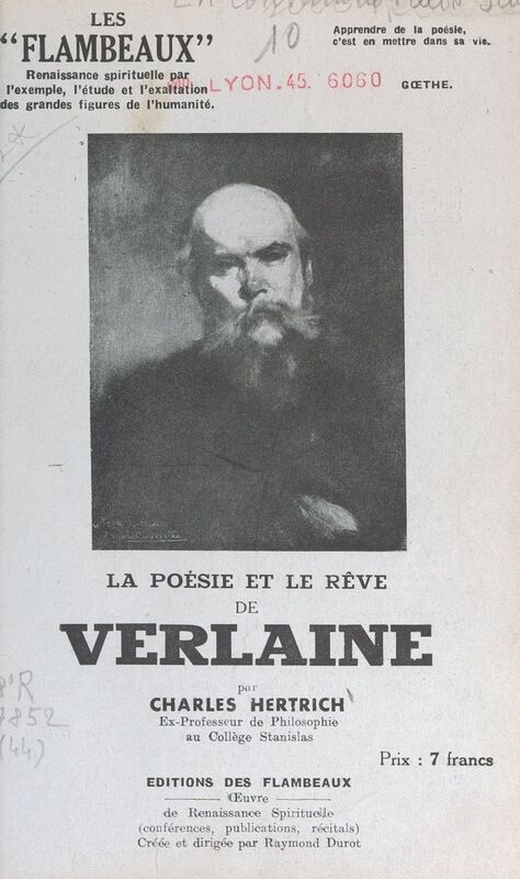 La poésie et le rêve de Verlaine