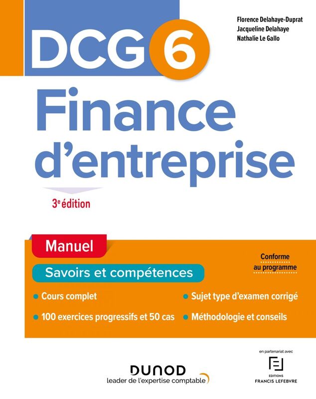 DCG 6 Finance d'entreprise - Manuel - 3e éd.