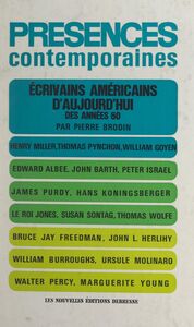 Vingt-cinq Américains Littérature et littérateurs américains des années 1960