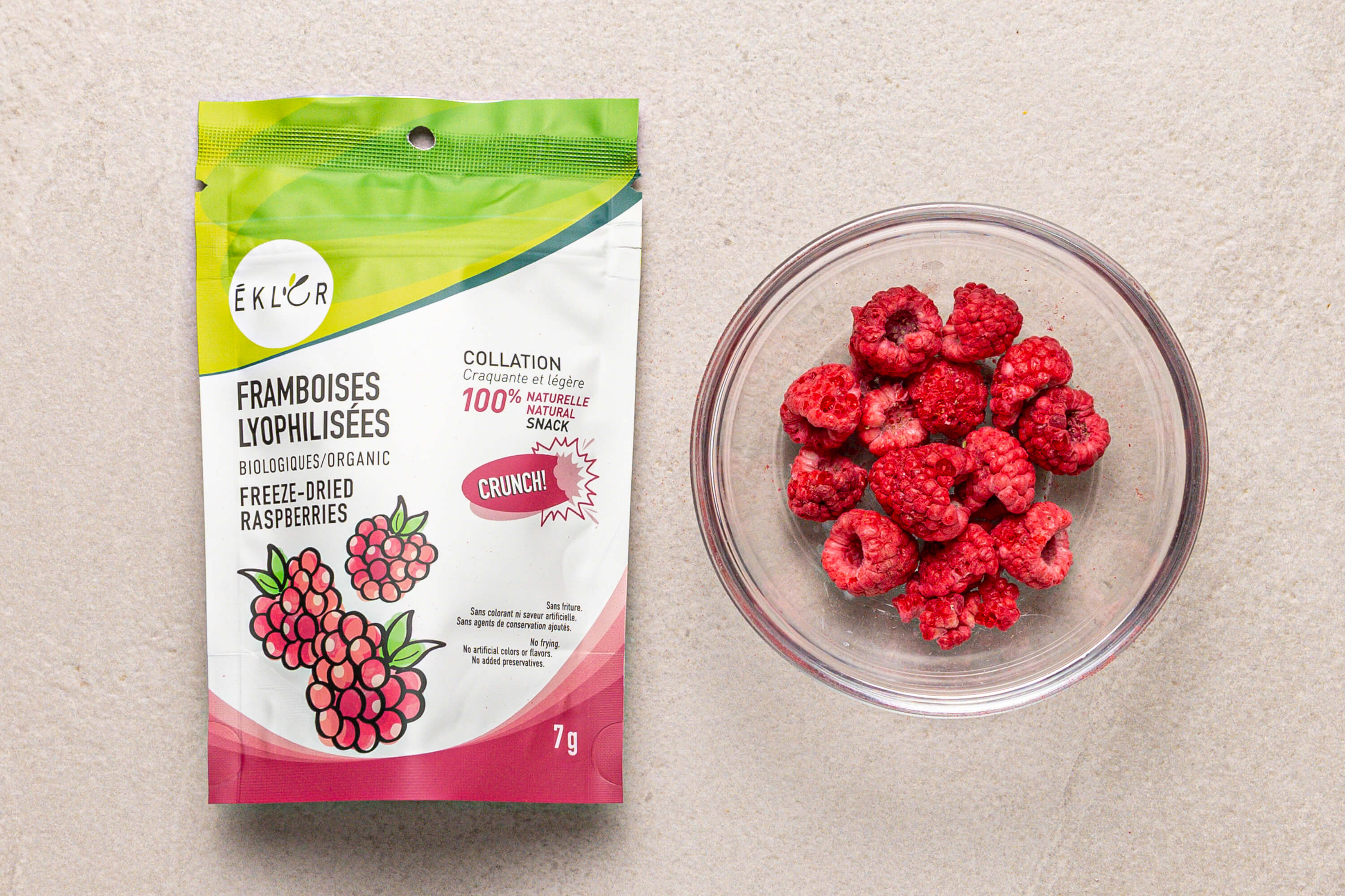 LOOV Organic Raspberry Powder, 100% Whole Raspberries, Freeze Dried And Powdered Raspberries, 170g, Raw, Produced In Europe, Portions For 24 Days, No Sugar Added