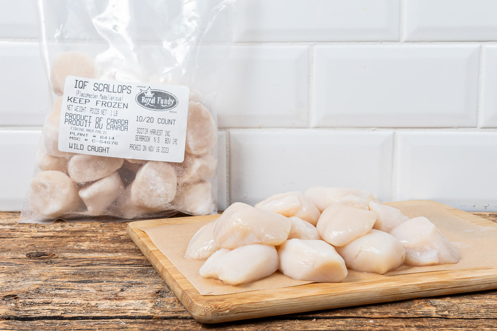 SCALLOP 10/20 ** DRY ** BY/LB FRESH - Seafood Online Canada