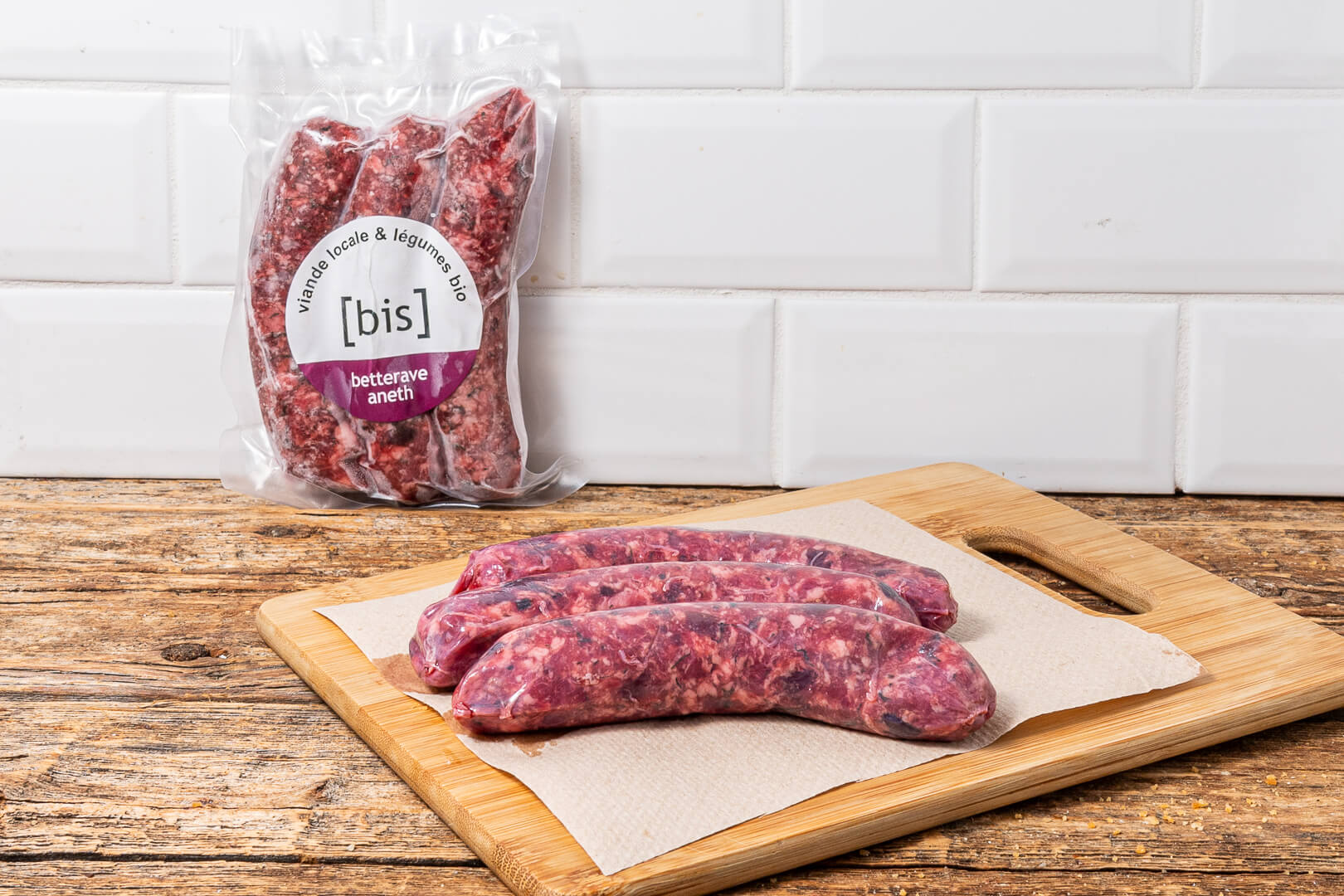 Beet & Dill Pork Sausages (frozen) - Lufa Farms Marketplace
