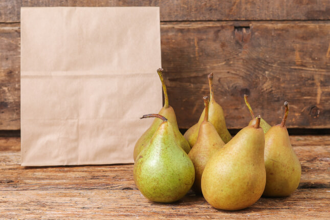 Farm Fresh Pears, Pear Basket, Organic Pears, Summer Fall Fruit