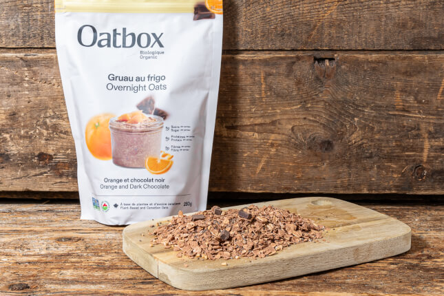 Organic Dark Chocolate & Orange Overnight Oats - Lufa Farms