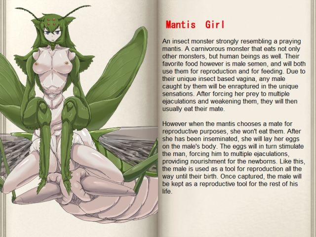 640px x 480px - 156 Mantis Girl | Monster Girl Quest Encyclopedia | Luscious Hentai Manga &  Porn