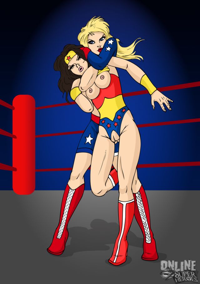 Stargirl Grappling Wonder Woman | Superhero Catfights Female Wrestling &  Combat | Luscious Hentai Manga & Porn