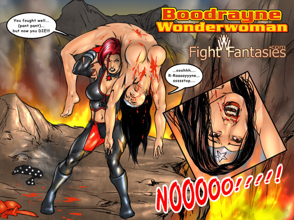 600px x 450px - Bloodrayne vs Wonder Woman | Superhero Catfights Female Wrestling & Combat  | Luscious Hentai Manga & Porn