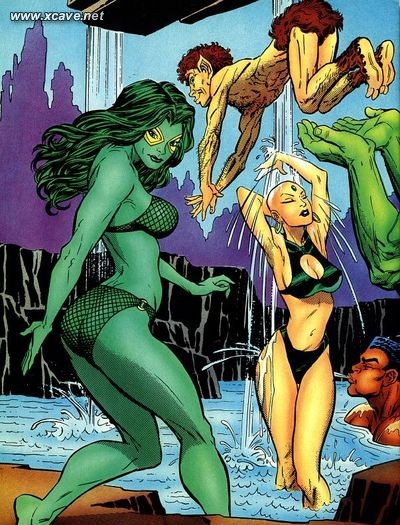 400px x 525px - Sexy Swimsuit Fun | Gamora XXX Guardians of the Galaxy | Luscious Hentai  Manga & Porn
