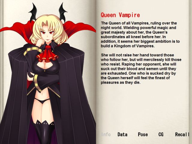 Vampire Monster Porn - 192 Queen Vampire | Monster Girl Quest Encyclopedia | Luscious Hentai Manga  & Porn