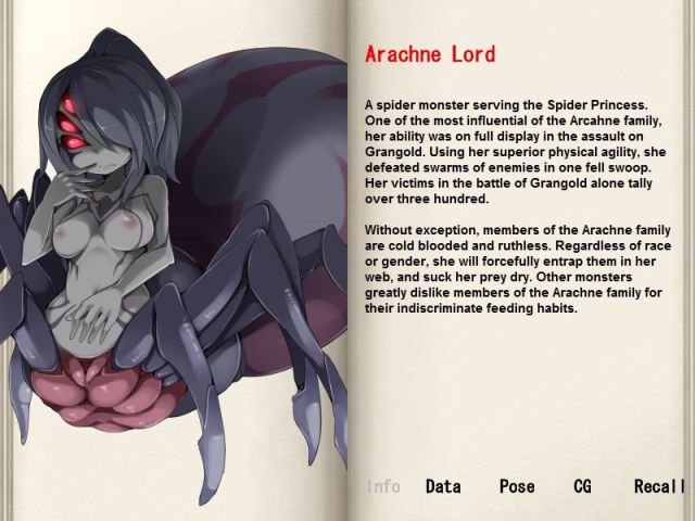 Mgq Spider Woman Porn - 025 Arachne Lord | Monster Girl Quest Encyclopedia | Luscious Hentai Manga  & Porn
