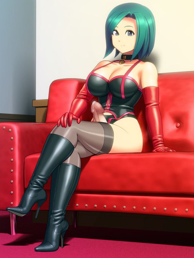 Hentai Latex Lingerie - Cutie in leather lingerie | Futanari | Luscious Hentai Manga & Porn