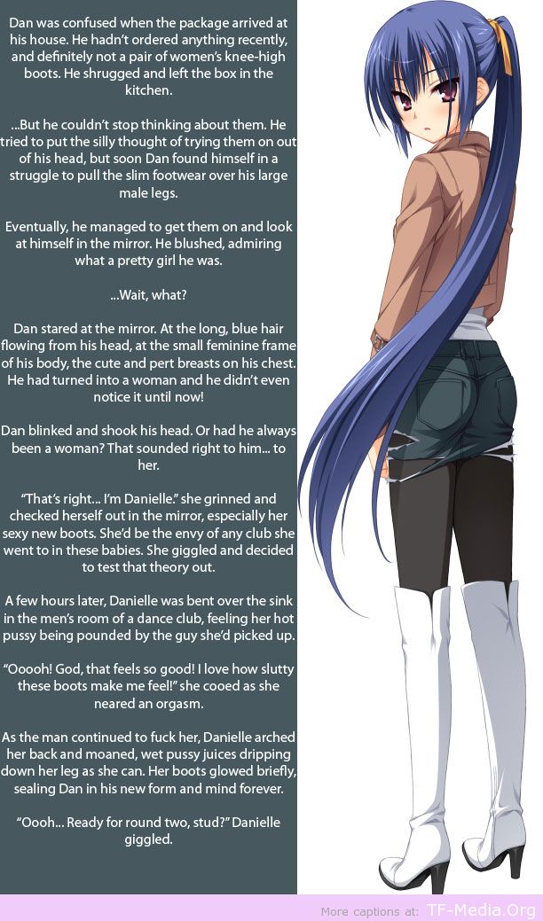 Blue Hair Porn Captions - Magic Boots | XXX Captions | Luscious Hentai Manga & Porn