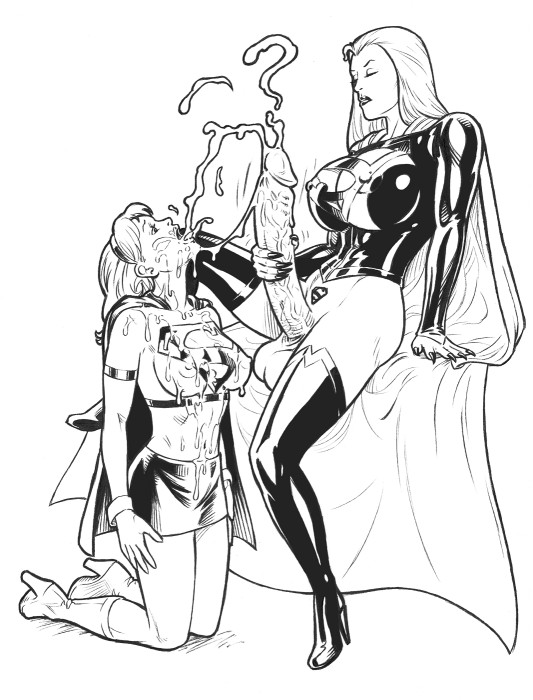 Shemale Superheroine - Supergirl Covered with Futa Cum | Big Dick Shemale Heroines | Luscious  Hentai Manga & Porn