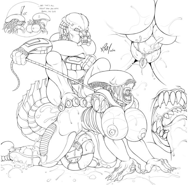 Xpray Alien Vs Predator | Xenomorphs | Luscious Hentai Manga & Porn
