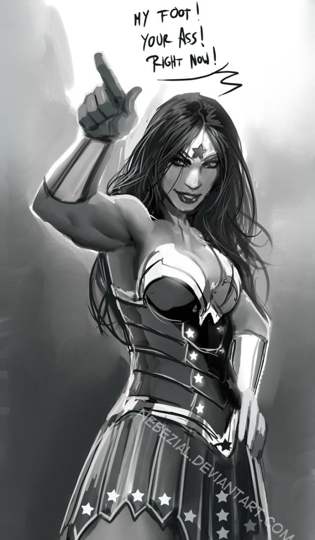 Funny Wonder Woman Porn - Wonder Woman Ready To Fight | Superhero Humor & Funny Pics | Luscious  Hentai Manga & Porn