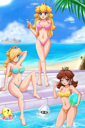 Girls Mario Porn - Super Mario Princess Bikini | mario girls | Luscious Hentai Manga & Porn