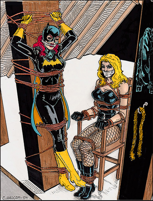 Batgirl & Black Canary Tied Up | Defeated Superheroines in Peril | Luscious  Hentai Manga & Porn