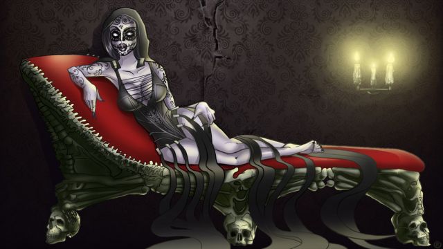 Mistress Death Reclining | Death Erotic Images | Luscious Hentai Manga &  Porn