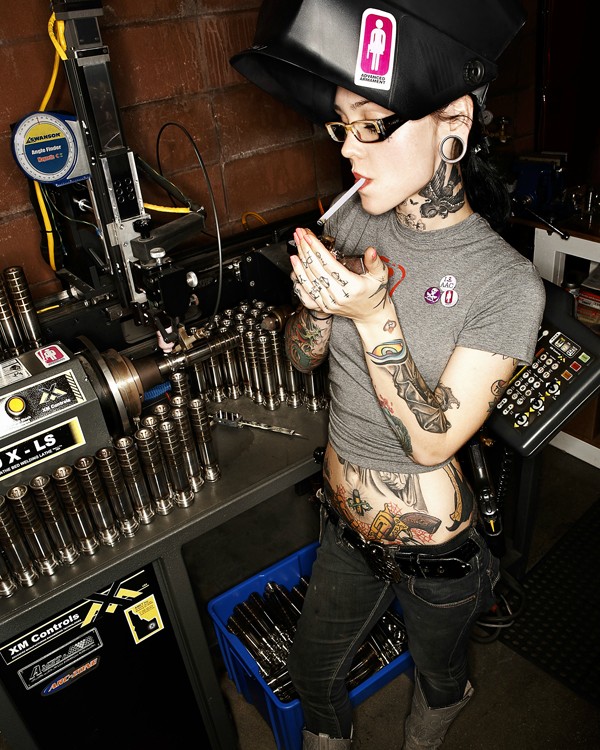 600px x 750px - Rachel, the machinist from Advanced Armament. | Hot Chicks with Tattoos |  Luscious Hentai Manga & Porn