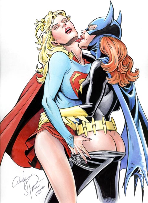 Batgirl & Supergirl Bisexual Lovers | DC Lesbians Porn Gallery | Luscious  Hentai Manga & Porn