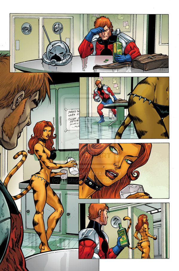 Marvel Tigra Porn - Hank Pym Gets Lucky | Tigra Porn & Pinup Art | Luscious Hentai Manga & Porn