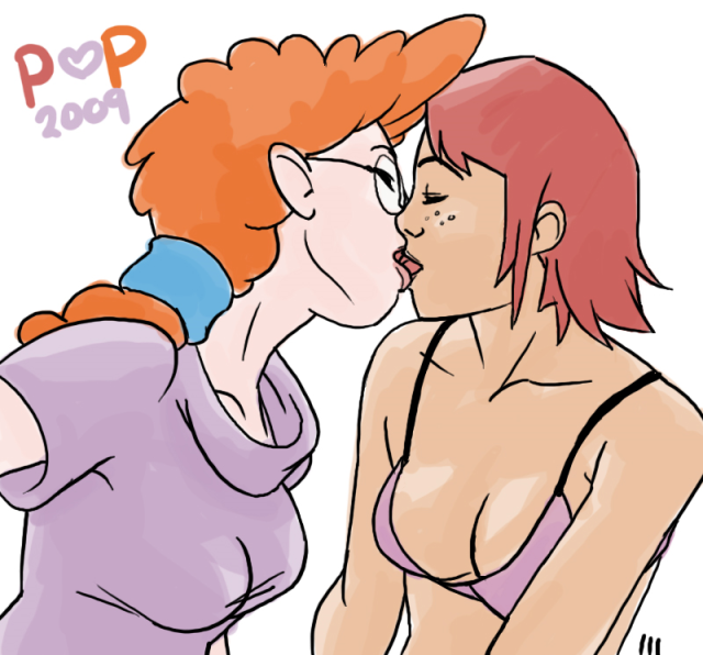 Naked Cartoon Lesbians Kissing - Two Peppers Share Lesbian Kiss | Pepper Potts Nude Hentai Art | Luscious  Hentai Manga & Porn