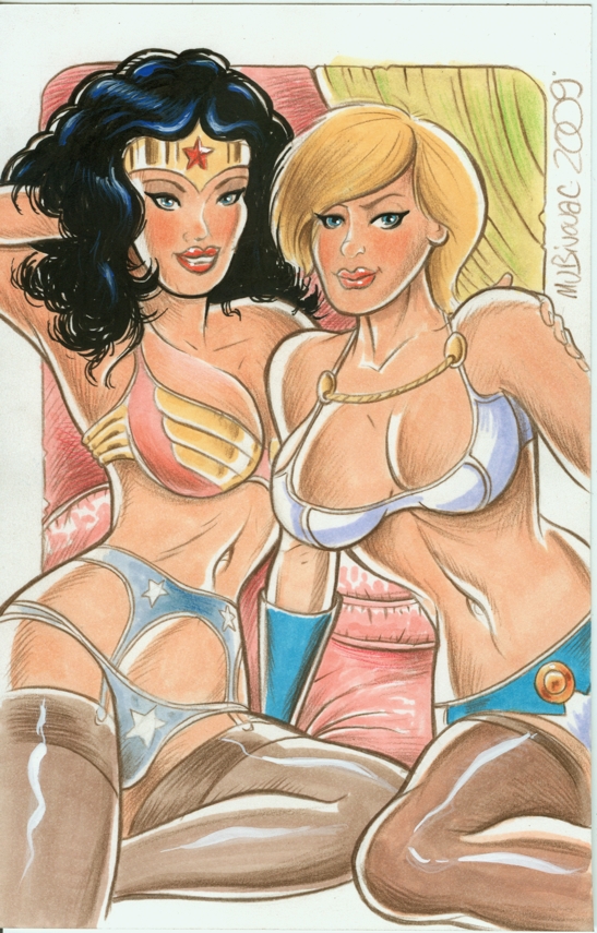 Lingerie Wonder Woman Porn - Lesbian Lovers Lingerie | Wonder Woman & Power Girl Lesbian Pics | Luscious  Hentai Manga & Porn