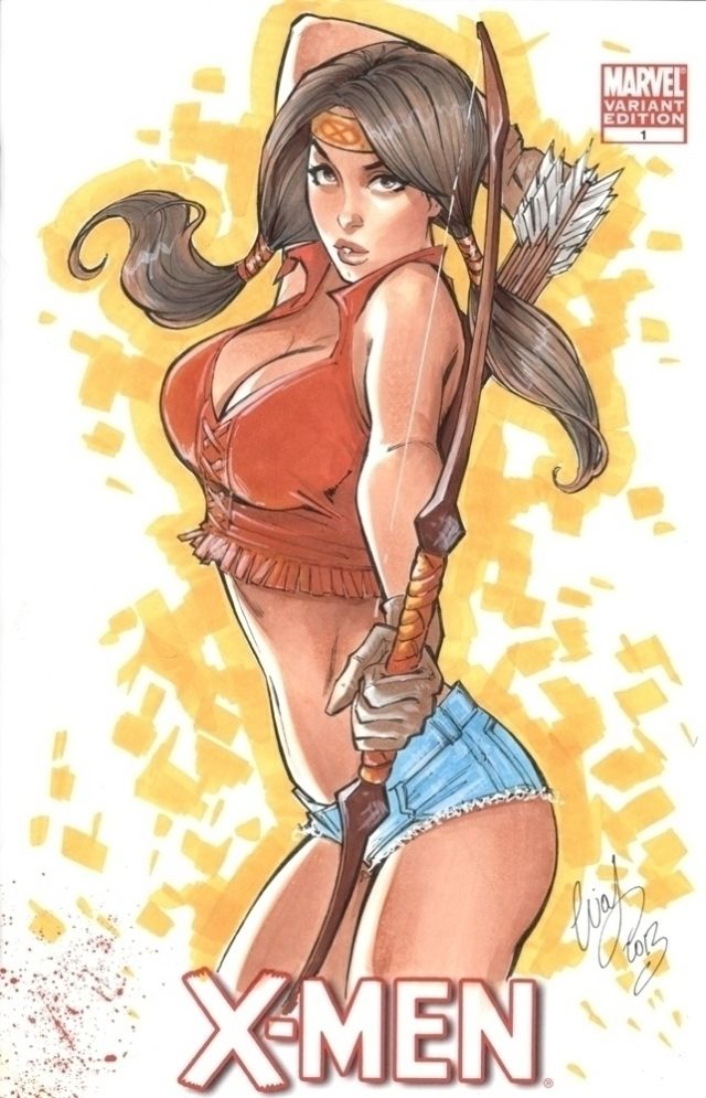 Native American Cartoon Girl Nude - X Men Native American Pinup Babe | Dani Moonstar Nude X-Force Pics |  Luscious Hentai Manga & Porn