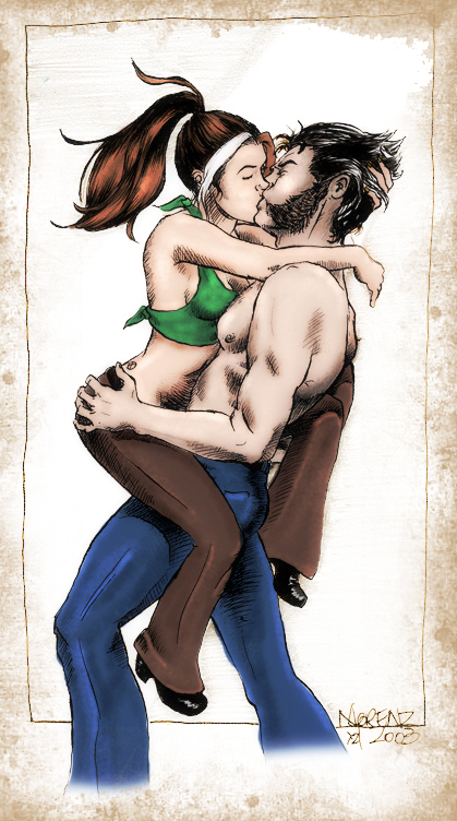 419px x 752px - Kissing Wolverine | Rogue Sexy Mutant Images | Luscious Hentai Manga & Porn
