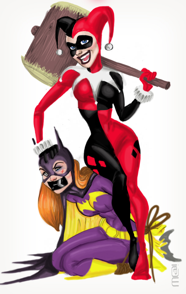 Harley Quinn Captures Batgirl | Defeated Superheroines in Peril | Luscious Hentai  Manga & Porn