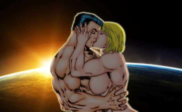 640px x 395px - Kissing Superman Naked | Power Girl XXX Cartoon Gallery | Luscious Hentai  Manga & Porn