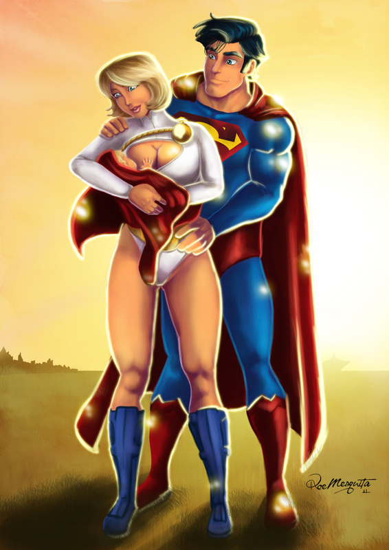 Cartoon Groping Porn - Superman Groping | Power Girl XXX Cartoon Gallery | Luscious Hentai Manga &  Porn