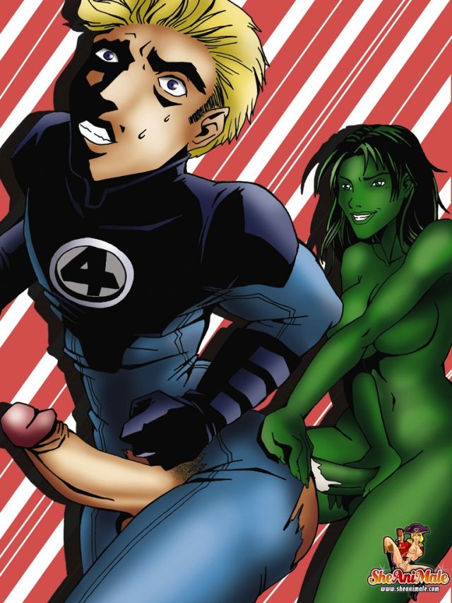 724151 Fantastic Four Johnny Storm She Hulk Sheanimale | Hard Fantastic Four  | Luscious Hentai Manga & Porn