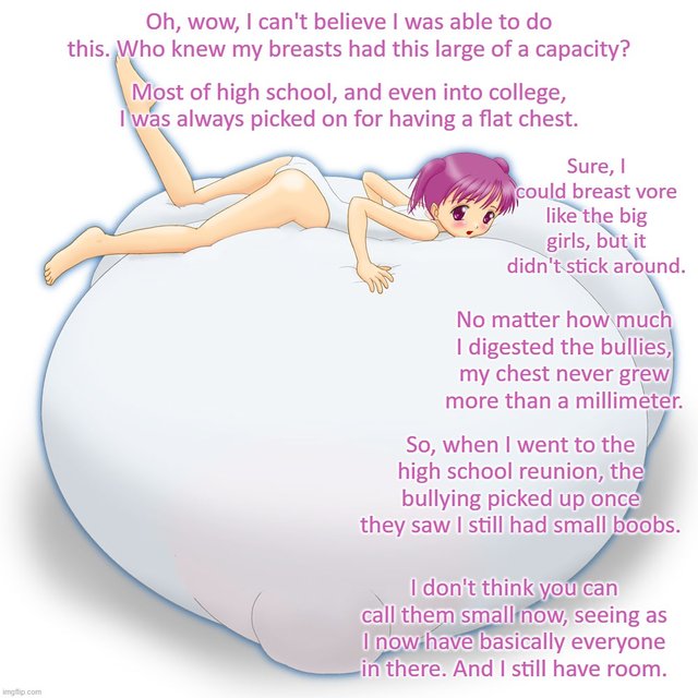 Flat Chested Girls Porn Captions - Not So Small | Breast Vore Captions | Luscious Hentai Manga & Porn