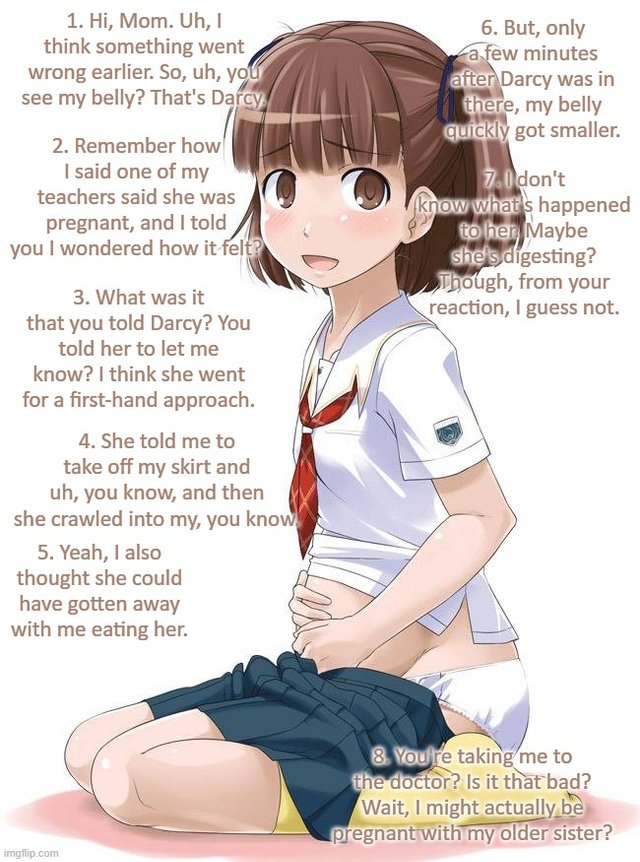 Anime Pregnant Porn Captions - Am I Pregnant | Unbirth Captions | Luscious Hentai Manga & Porn