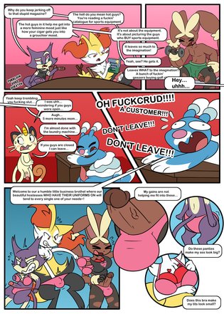 Pokemon Meowth Porn Comic - So a meowth walks into a brothel | Luscious Hentai Manga & Porn